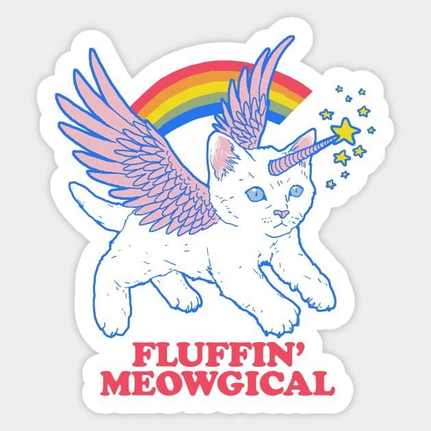 Fluffin' Meowgical Sticker by Hillary White Rabbit